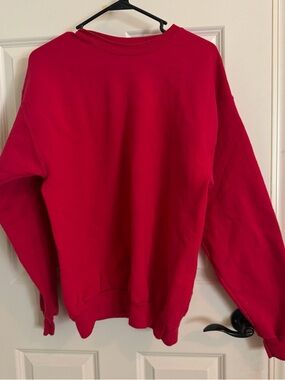 Hanes Red Crewneck Sweater - Classic Casual